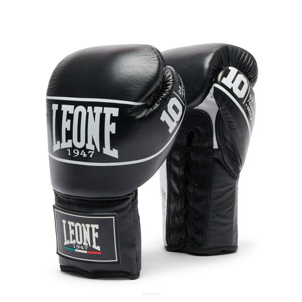 Rękawice bokserskie Leone Shock Pro czarny -12OZ
