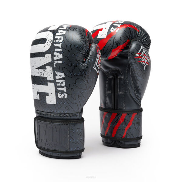 Rękawice bokserskie Leone Primal Instinct czarny -16OZ