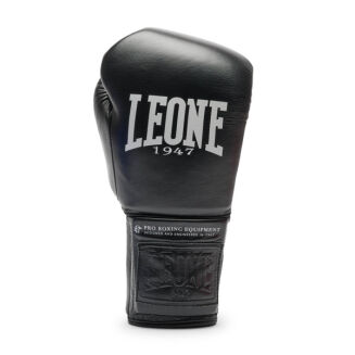 Rękawice bokserskie wiązane THE GREATEST czarne Leone 1947-14OZ - 2