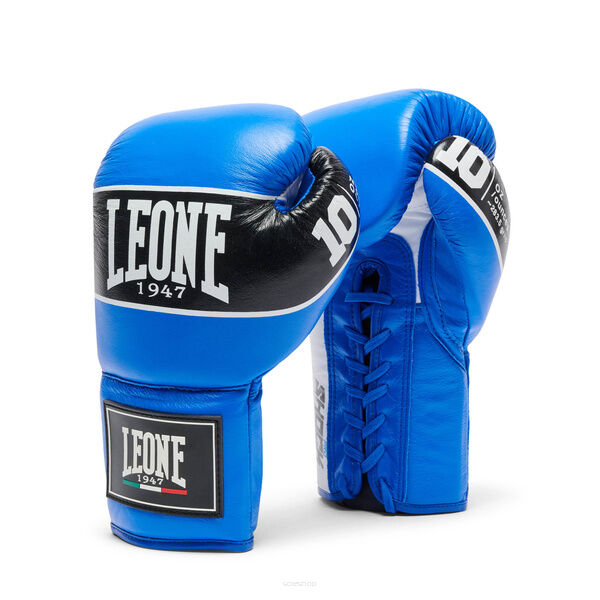 Rękawice bokserskie Leone Shock Pro niebieski -14OZ