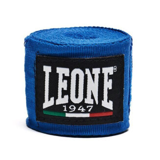Bawełniane bandaże bokserskie Leone1947 niebieskie -długość 4,5 m - 2
